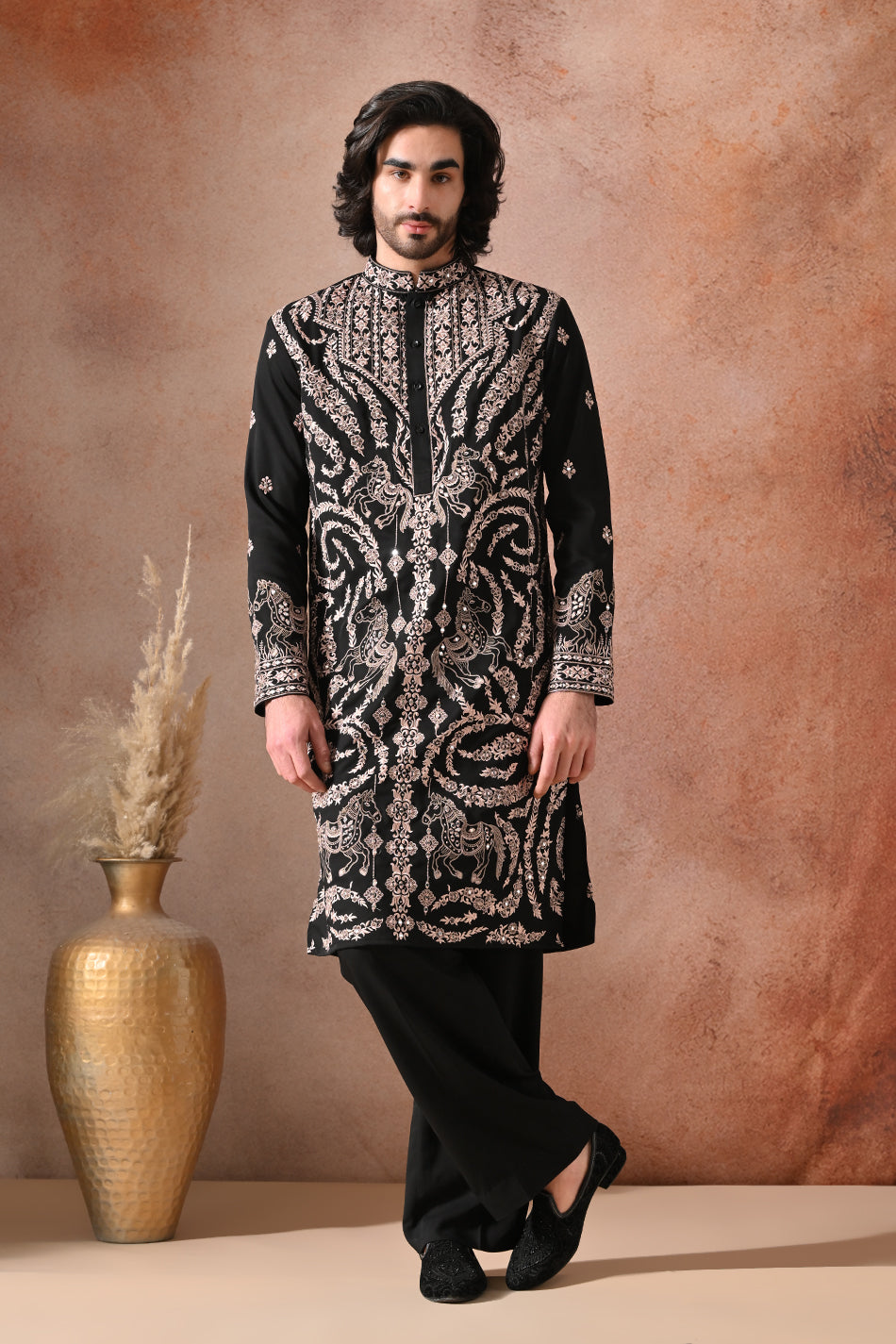 SHAHBAAZ KURTA SET WITH FLOWY TROUSERS