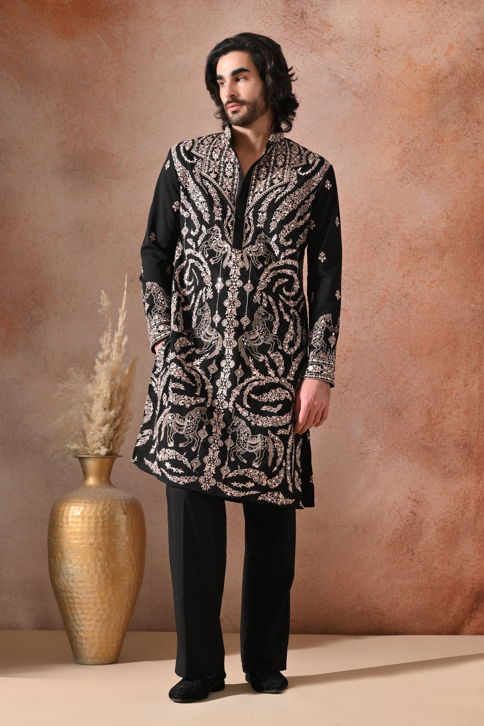SHAHBAAZ KURTA SET WITH FLOWY TROUSERS