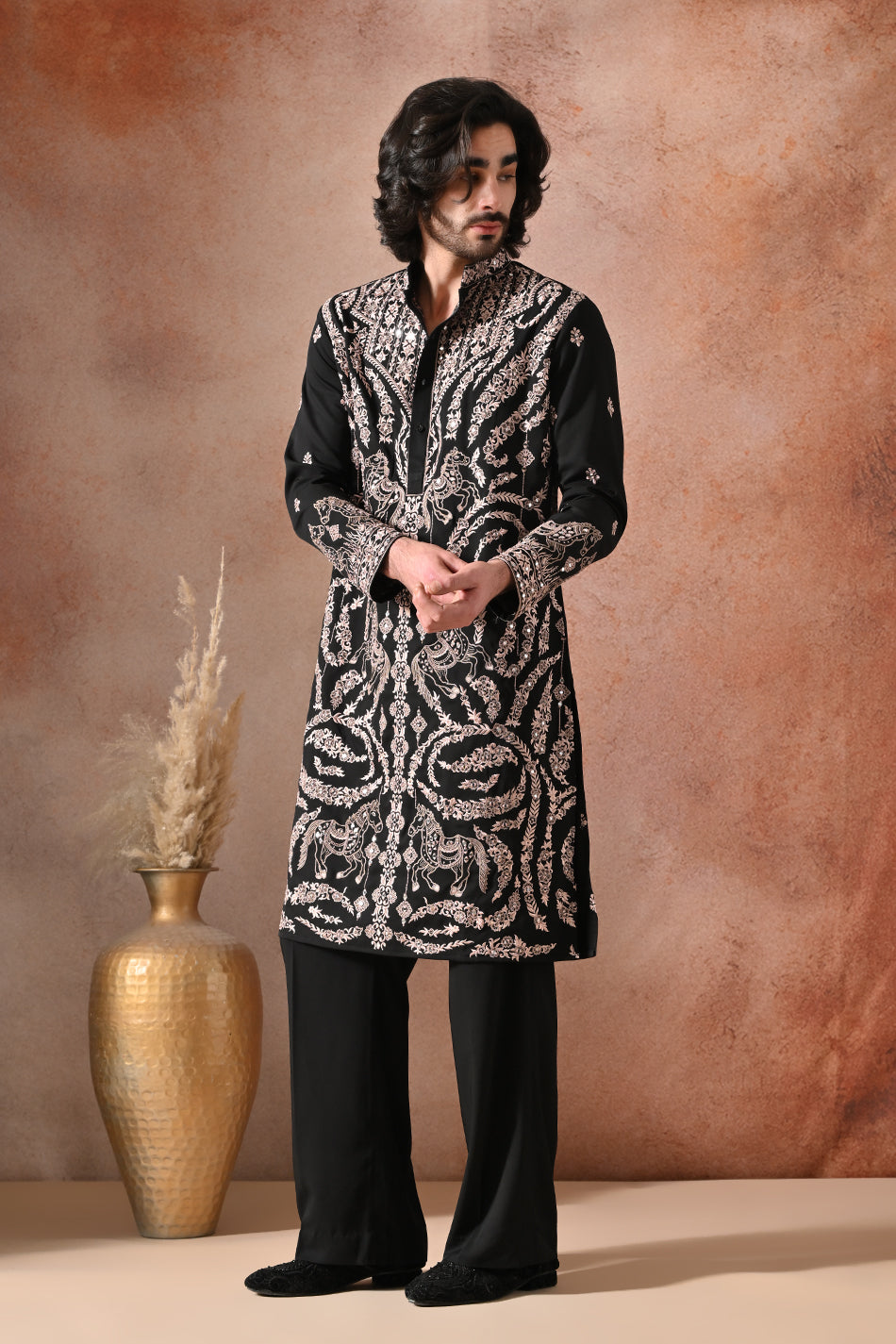 SHAHBAAZ KURTA SET WITH FLOWY TROUSERS