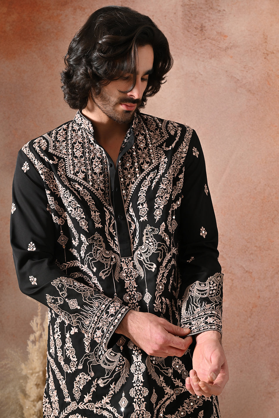 SHAHBAAZ KURTA SET WITH FLOWY TROUSERS
