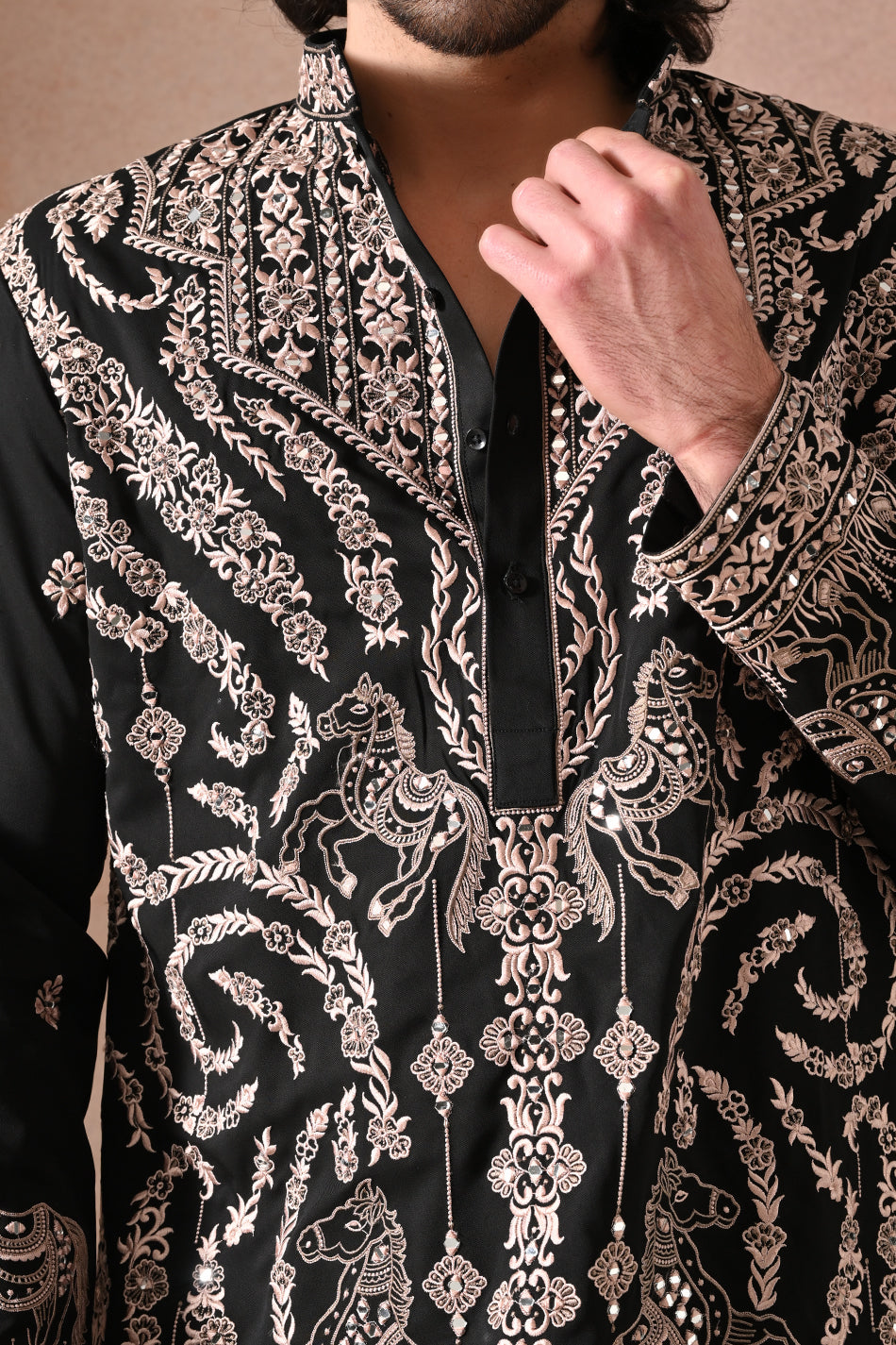 SHAHBAAZ KURTA SET WITH FLOWY TROUSERS