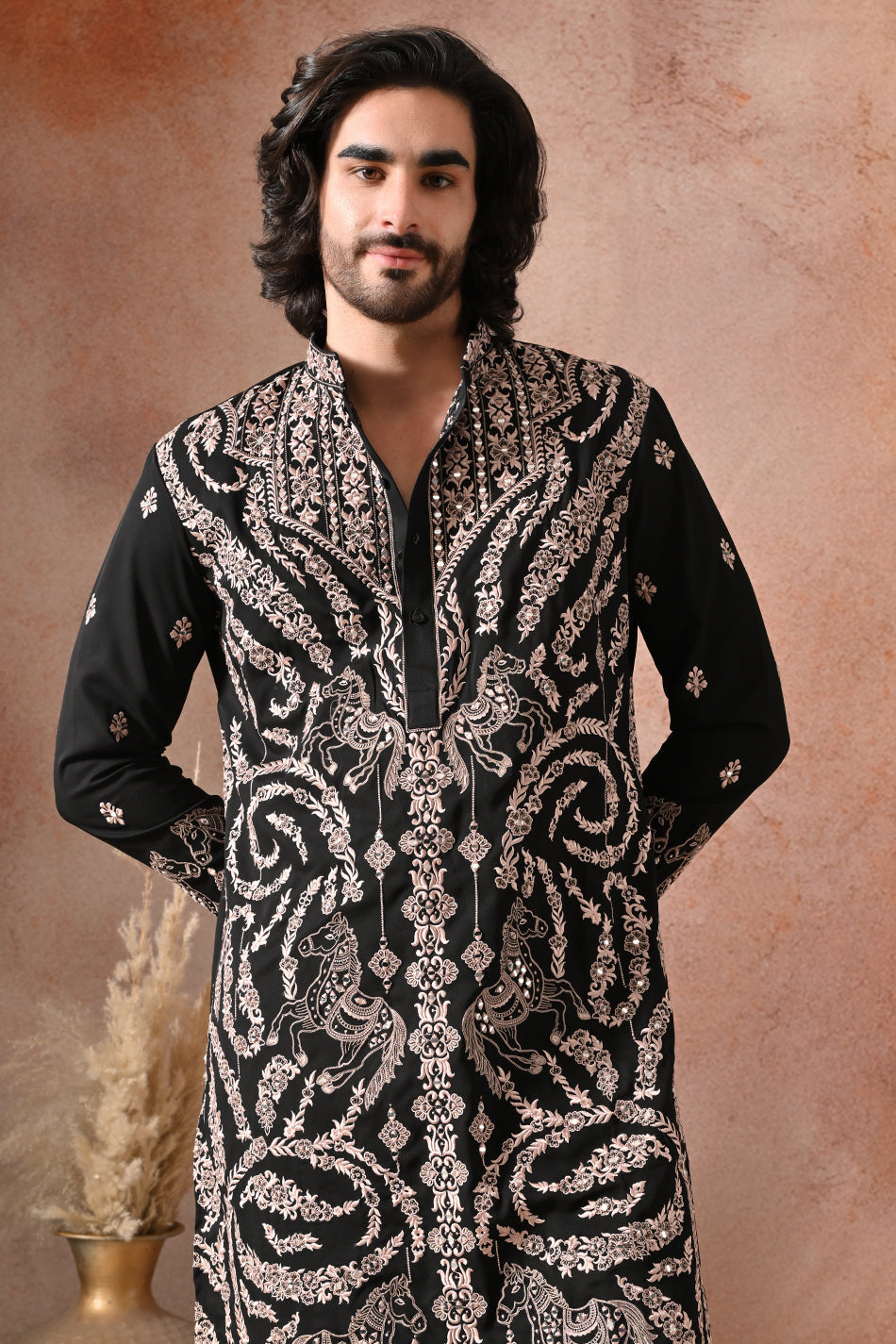 SHAHBAAZ KURTA SET WITH FLOWY TROUSERS