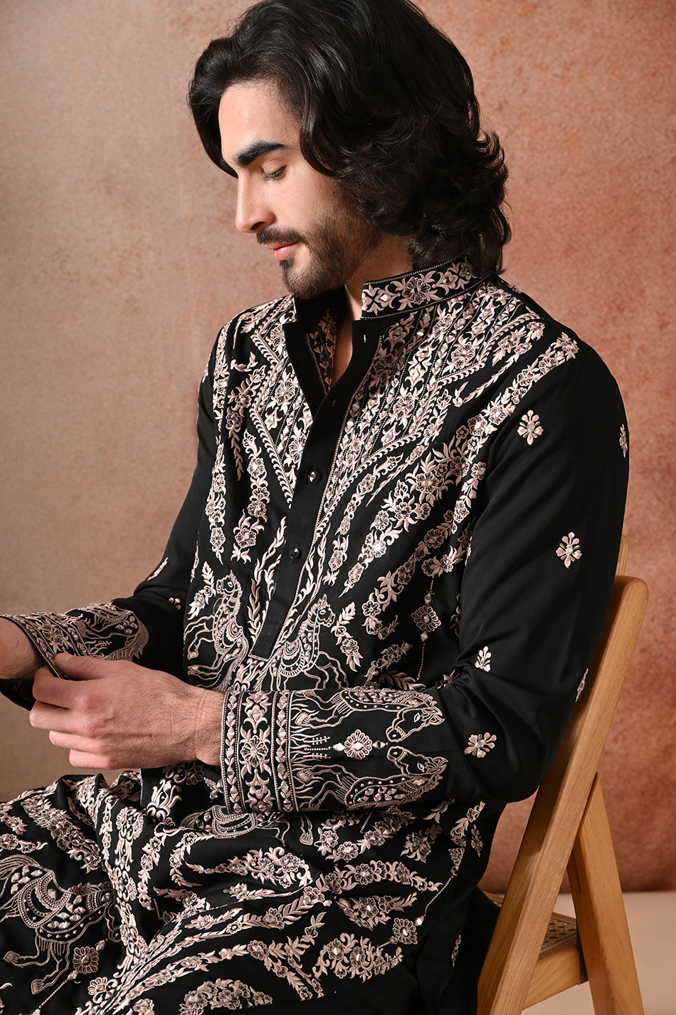 SHAHBAAZ KURTA SET WITH FLOWY TROUSERS