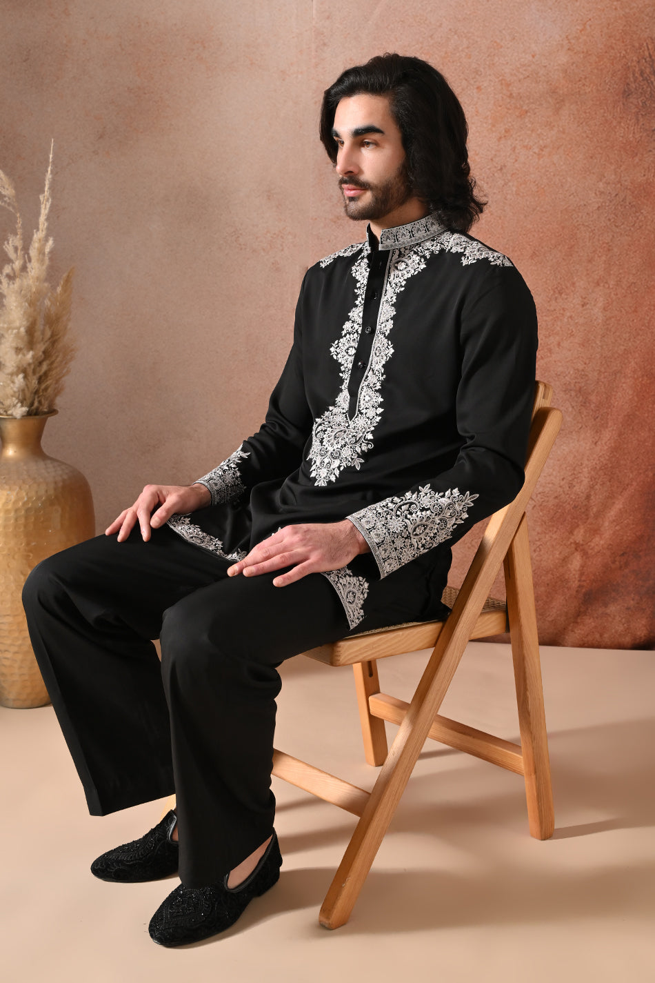 ZAARIN KURTA SET WITH FLOWY TROUSERS