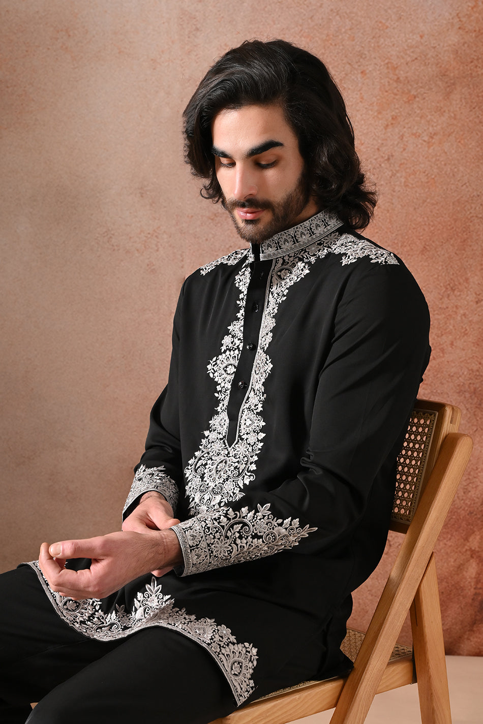 ZAARIN KURTA SET WITH FLOWY TROUSERS