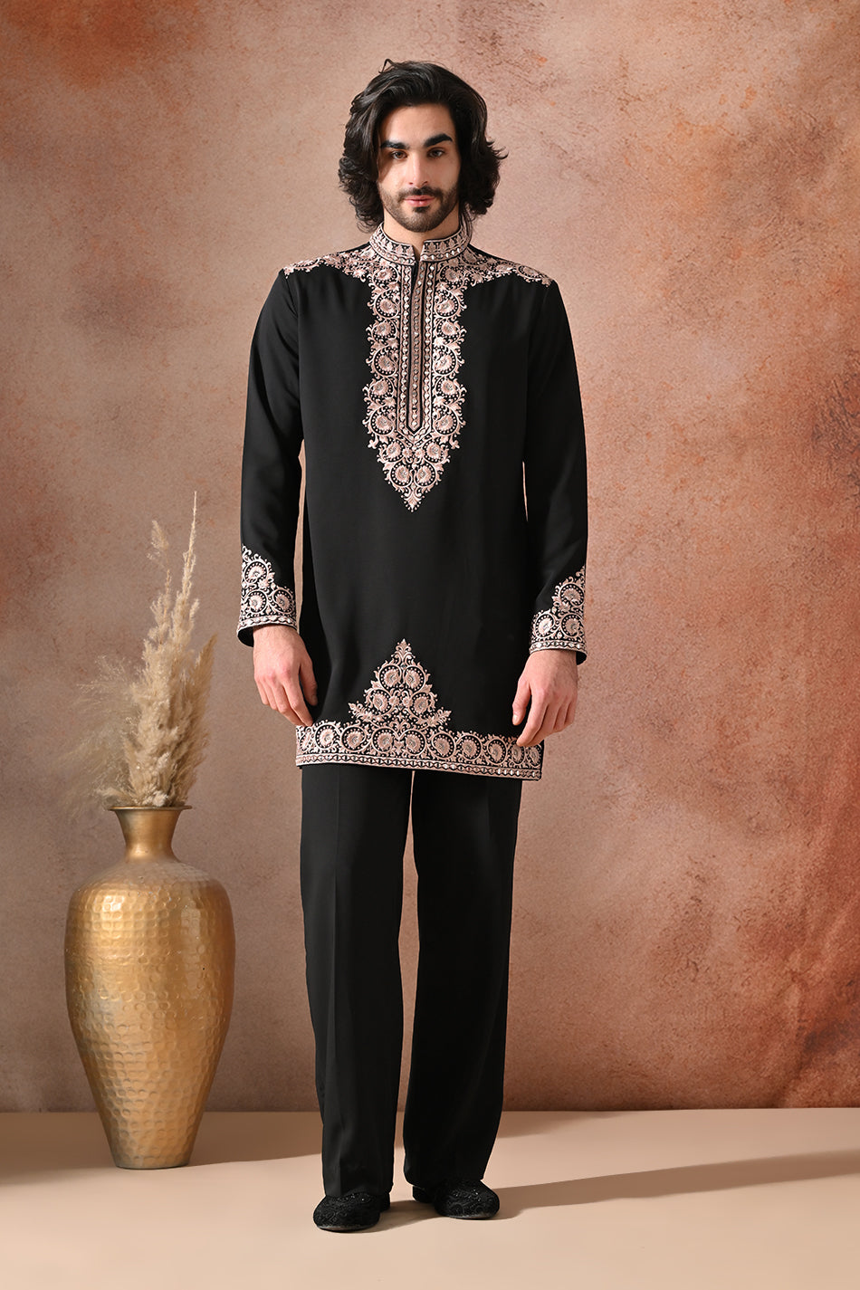 ZARMEHR KURTA SET WITH FLOWY TROUSERS