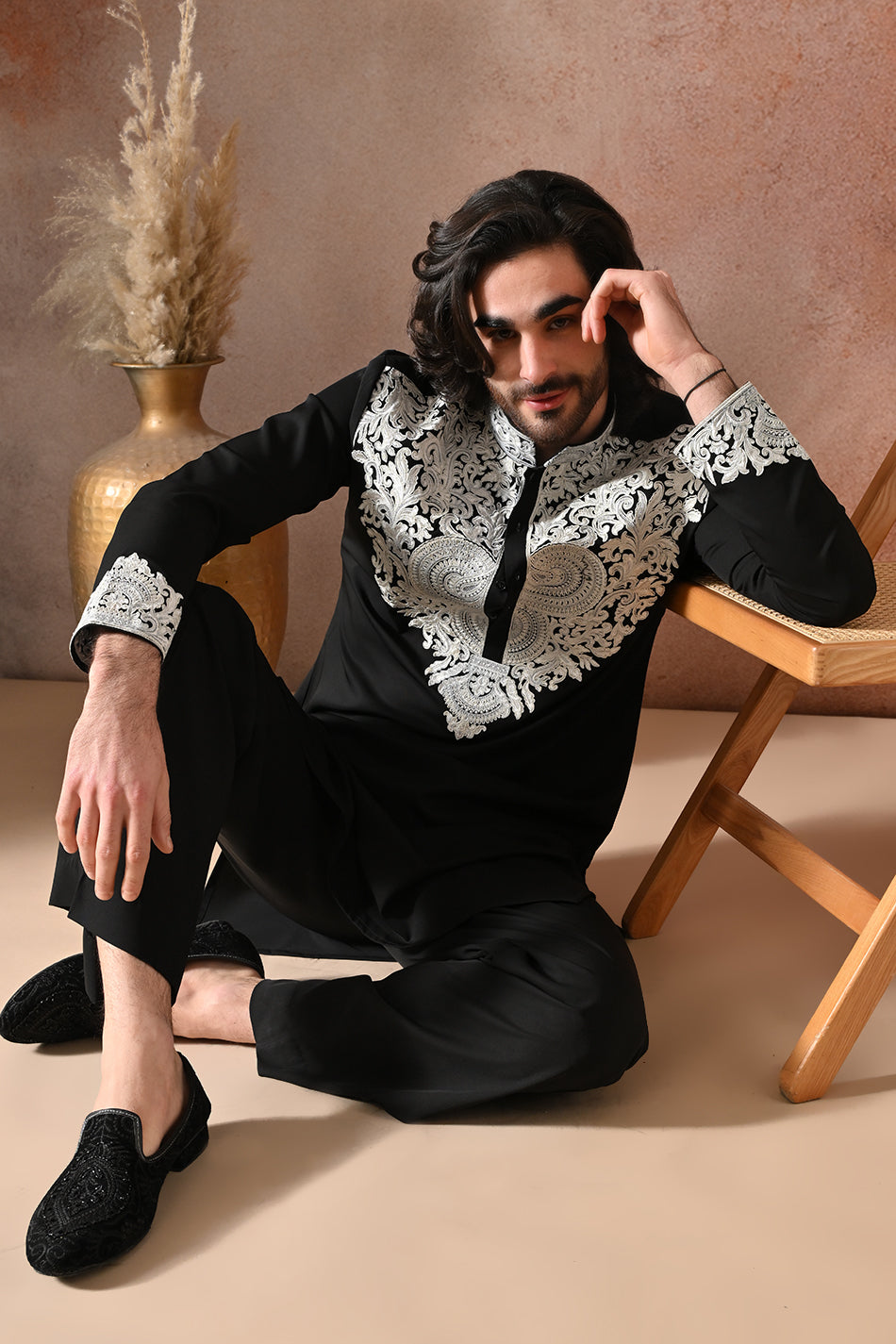 MEHRVAAN KURTA SET WITH FLOWY TROUSERS