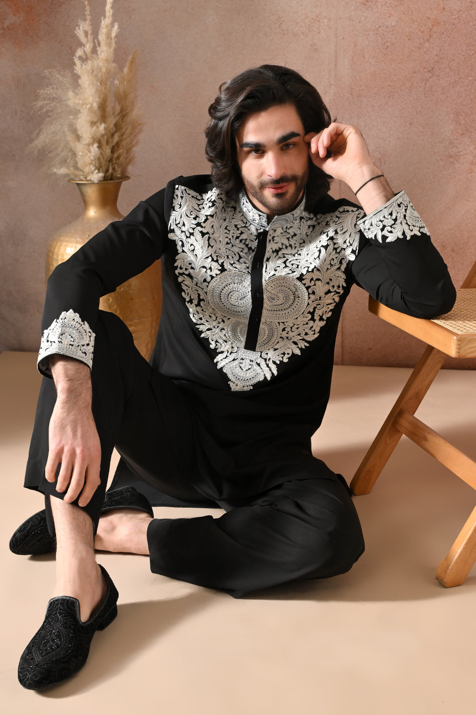 MEHRVAAN KURTA SET WITH FLOWY TROUSERS