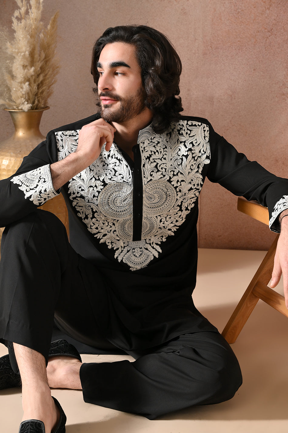 MEHRVAAN KURTA SET WITH FLOWY TROUSERS