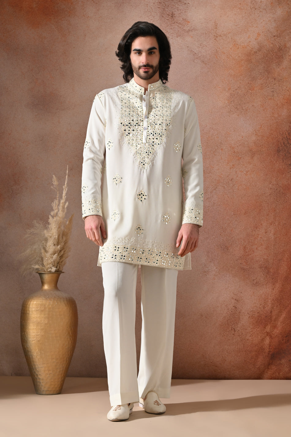 AFSHAAN KURTA SET WITH FLOWY TROUSERS