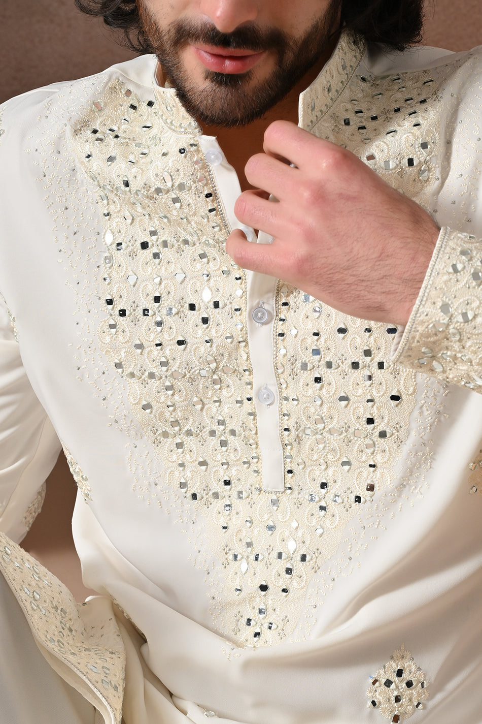 AFSHAAN KURTA SET WITH FLOWY TROUSERS