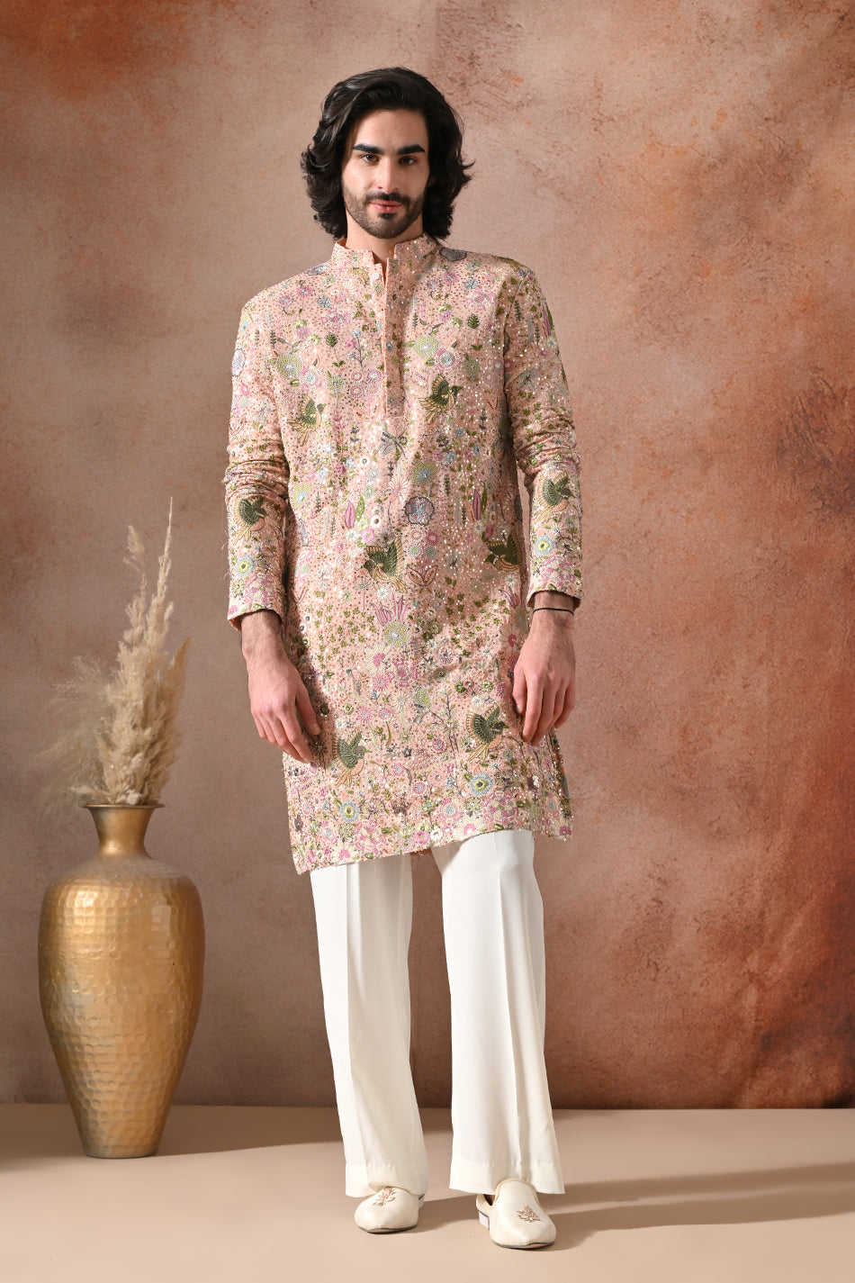 GULNAAR KURTA SET WITH FLOWY TROUSERS