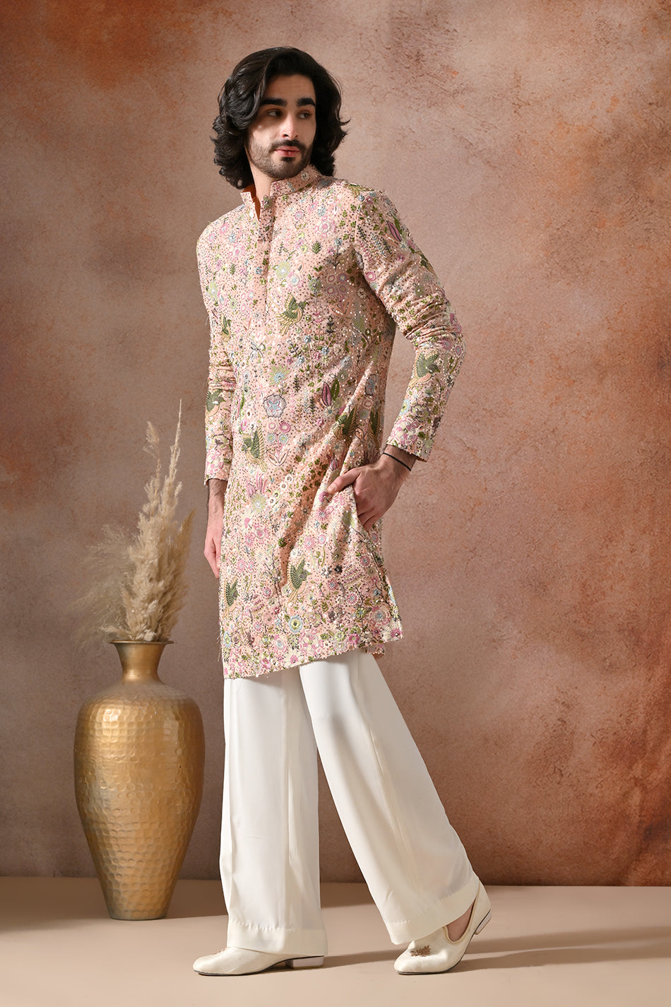 GULNAAR KURTA SET WITH FLOWY TROUSERS