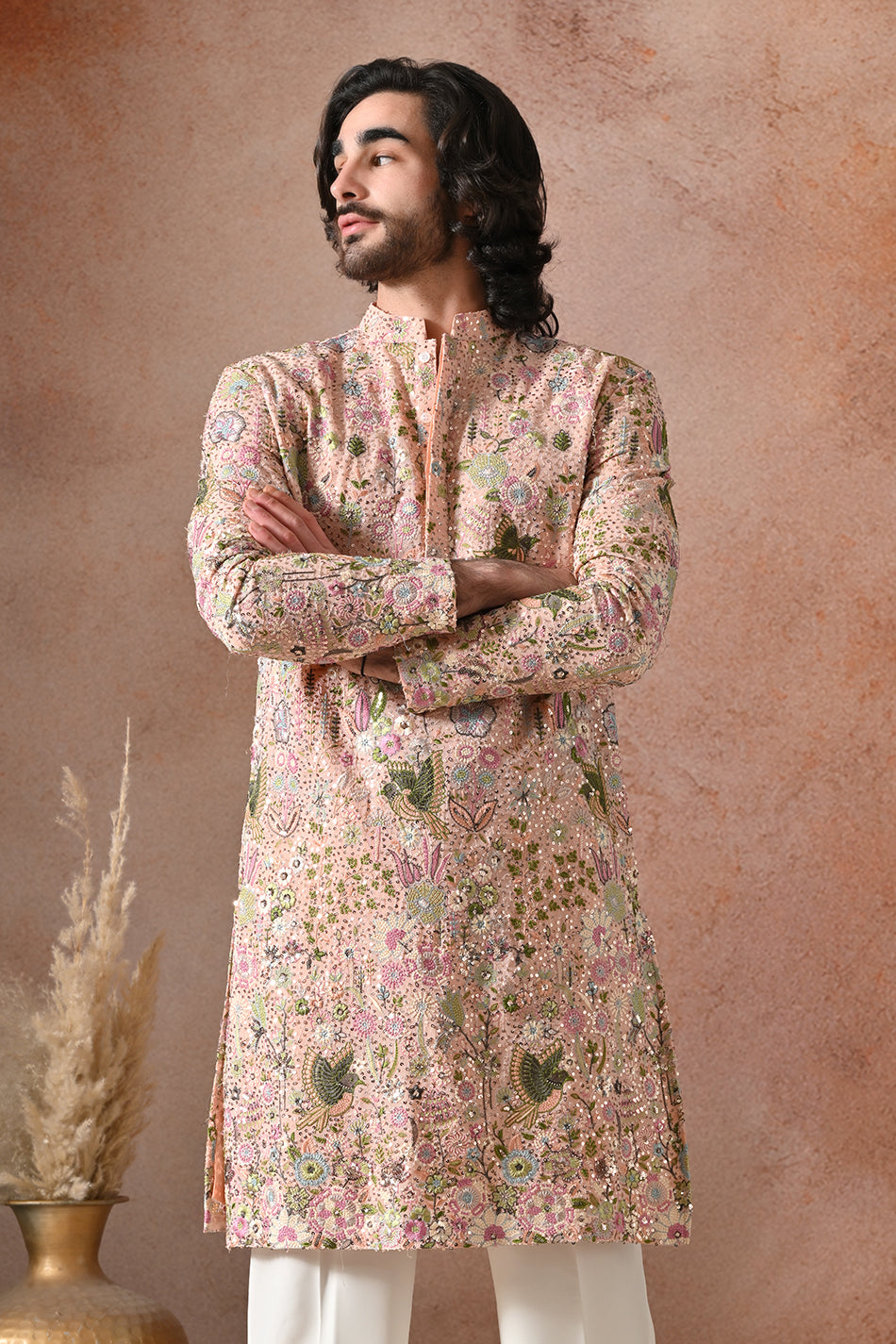 GULNAAR KURTA SET WITH FLOWY TROUSERS