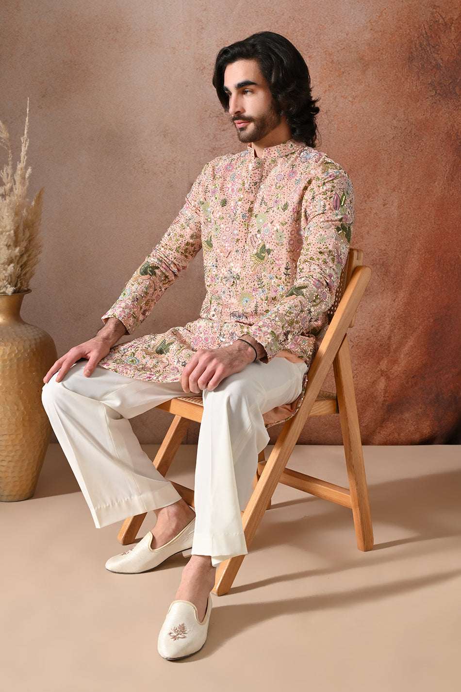GULNAAR KURTA SET WITH FLOWY TROUSERS