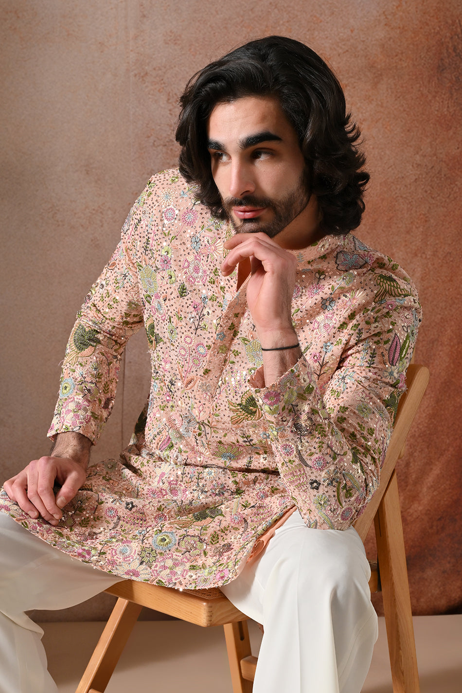 GULNAAR KURTA SET WITH FLOWY TROUSERS