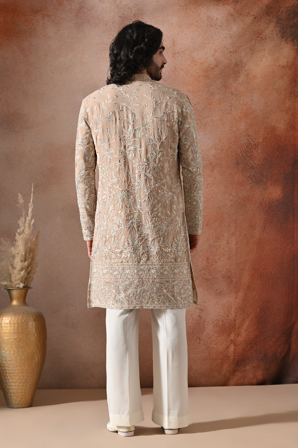 MEHRAAN KURTA SET WITH FLOWY TROUSERS