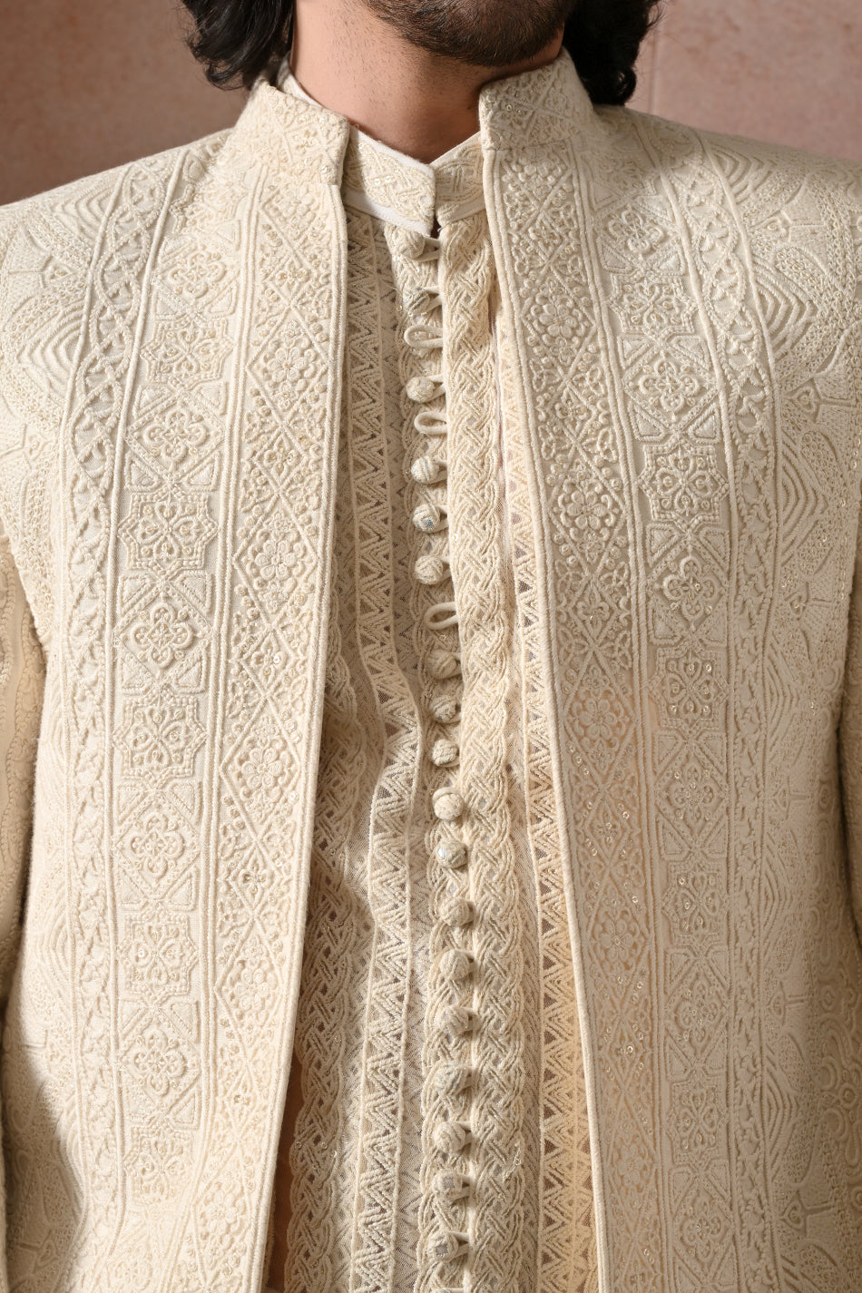 IVAAR SHRUG SET WITH KURTA & TROUSERS