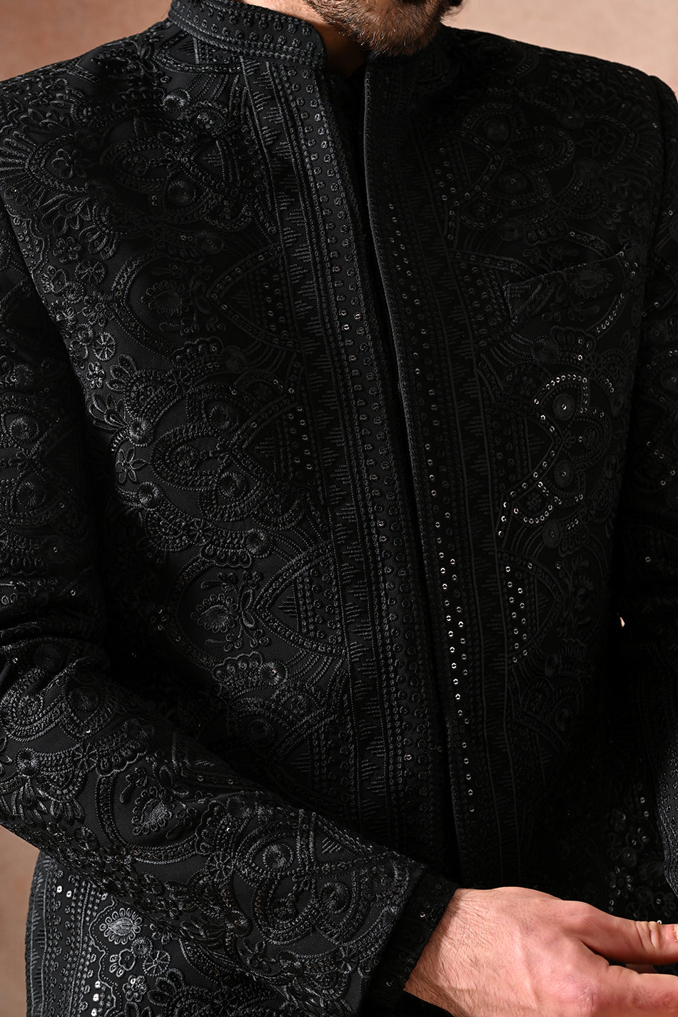 MEHRAAB SHRUG SET WITH KURTA & TROUSERS