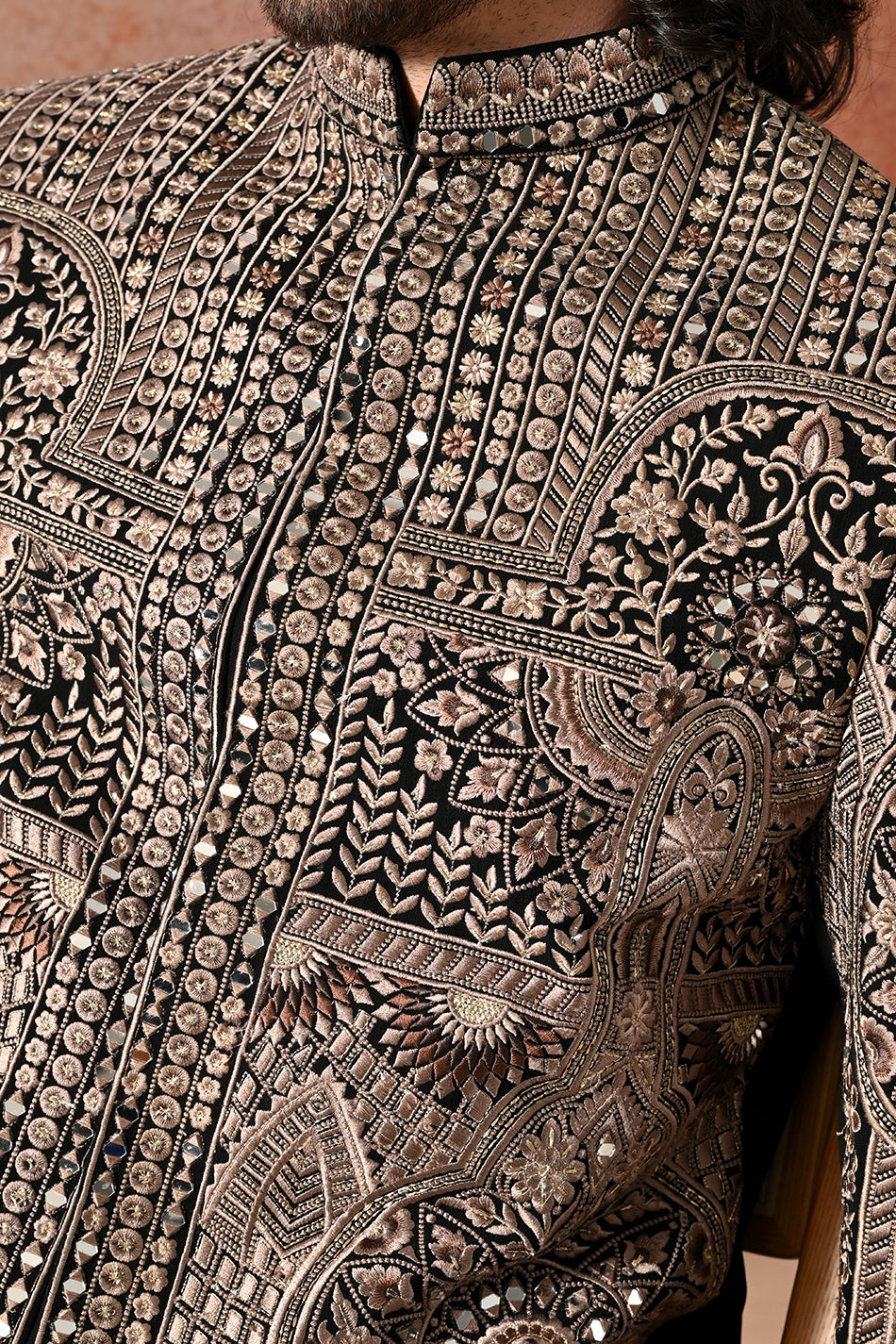 MEHRAAB MIRROR INDOWESTERN WITH TROUSERS