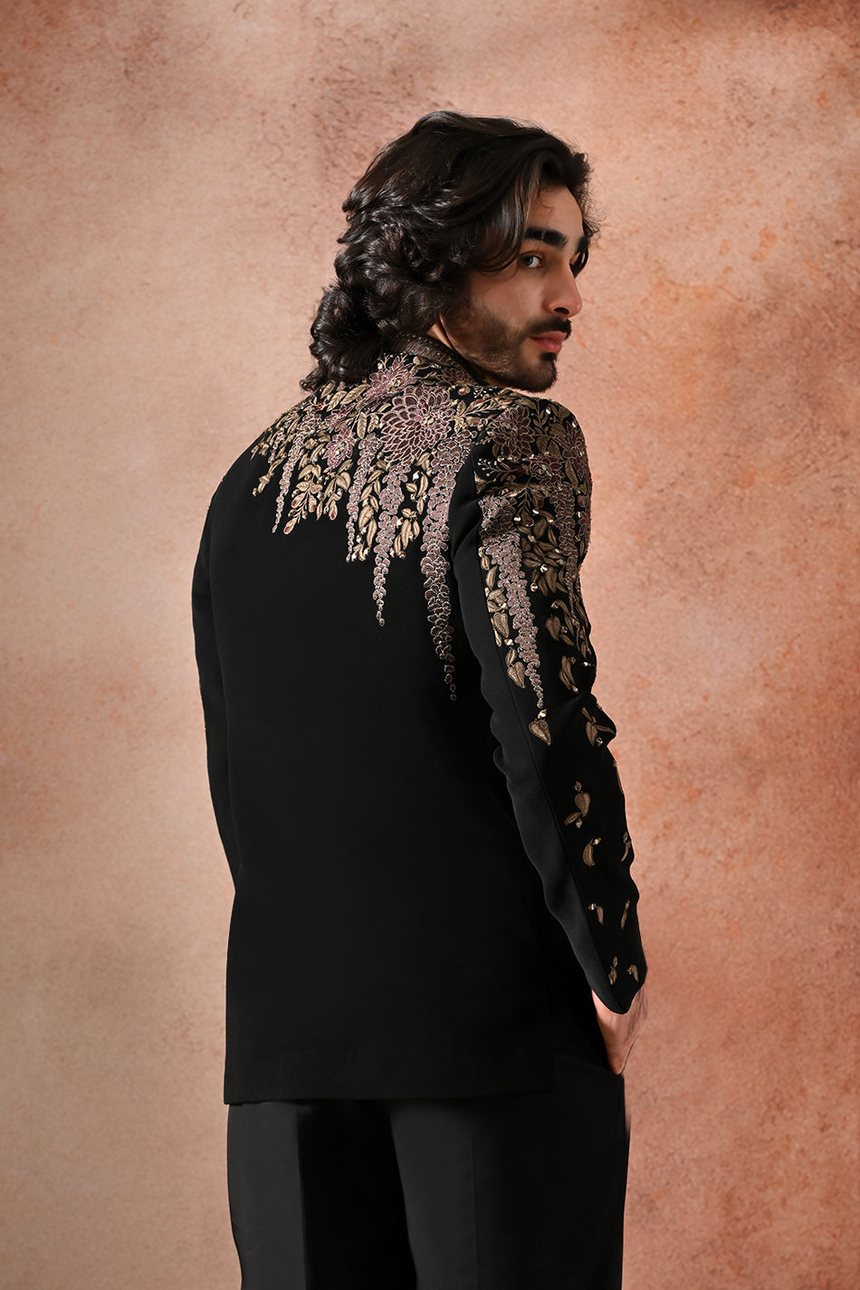 CELESTIAL BLOOM JODHPURI WITH TROUSERS