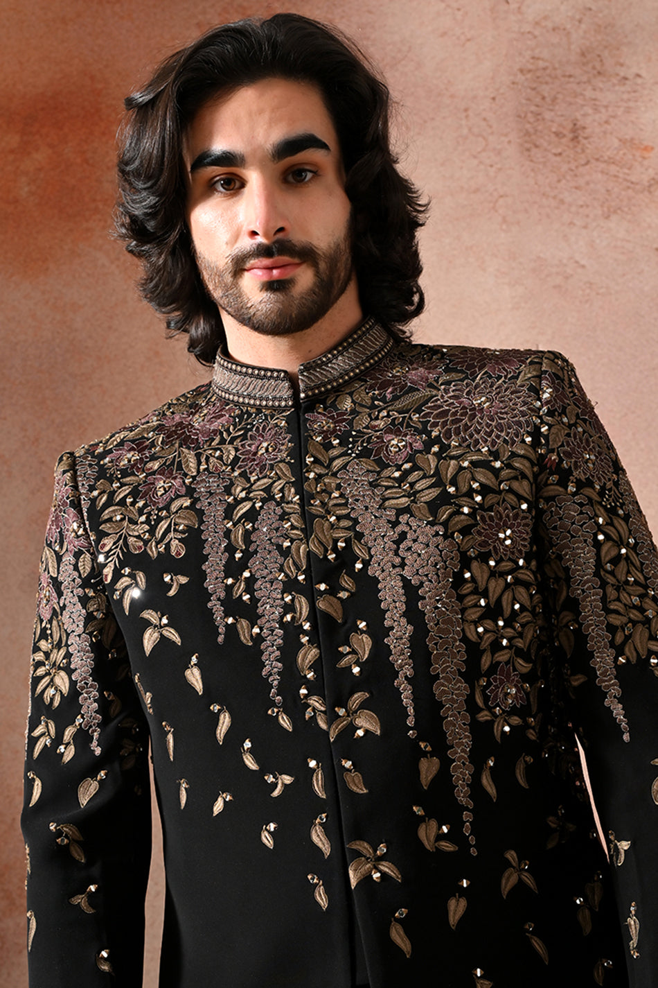 CELESTIAL BLOOM JODHPURI WITH TROUSERS