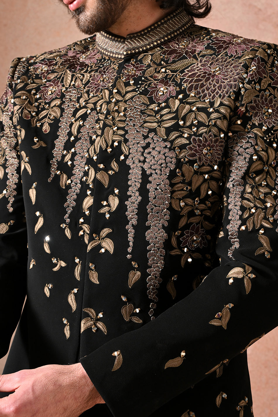 CELESTIAL BLOOM JODHPURI WITH TROUSERS
