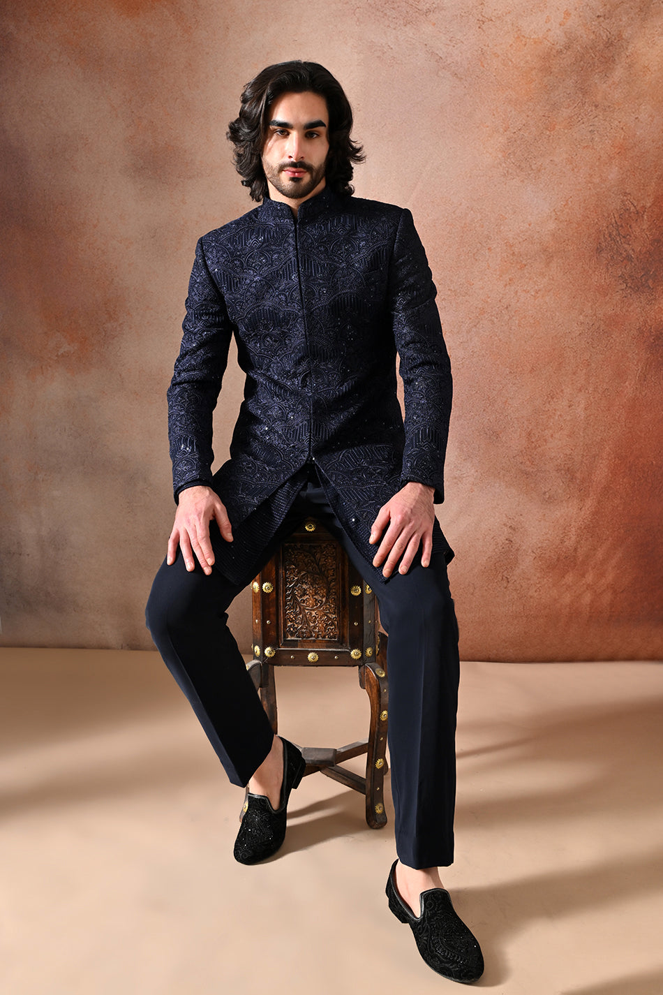 RAYAAN SHRUG SET WITH KURTA & TROUSERS