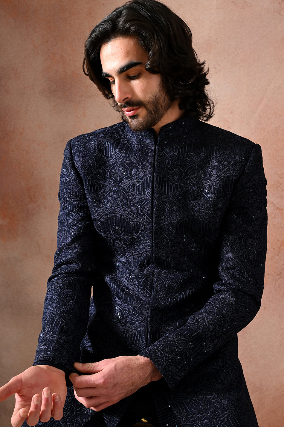 RAYAAN SHRUG SET WITH KURTA & TROUSERS