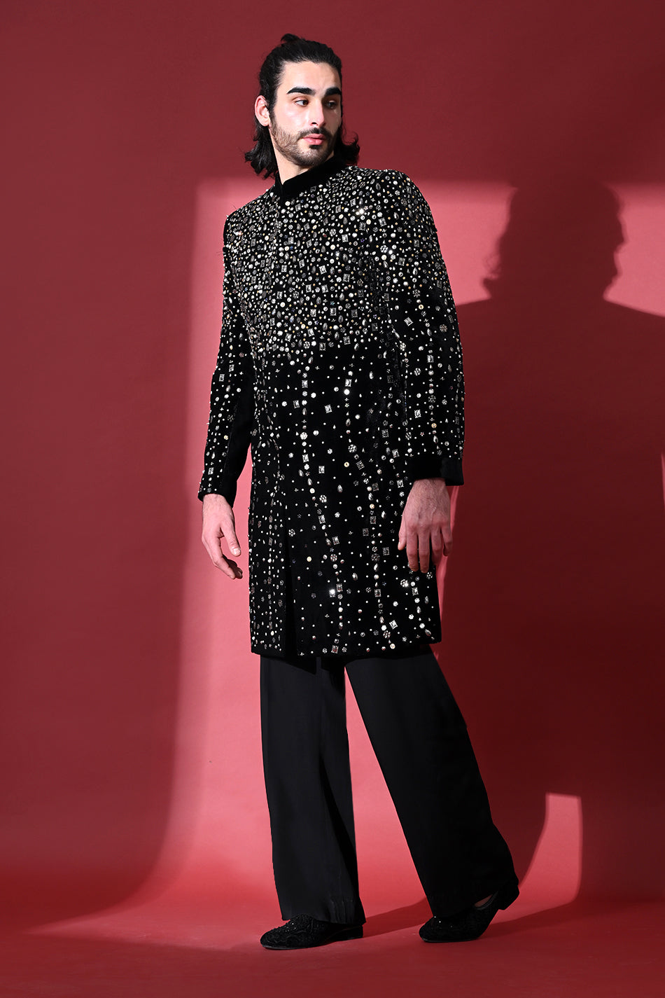 CELESTIAL NOIR INDOWESTERN WITH TROUSERS