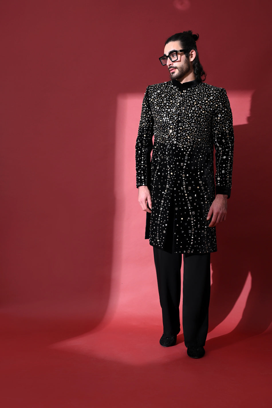 CELESTIAL NOIR INDOWESTERN WITH TROUSERS