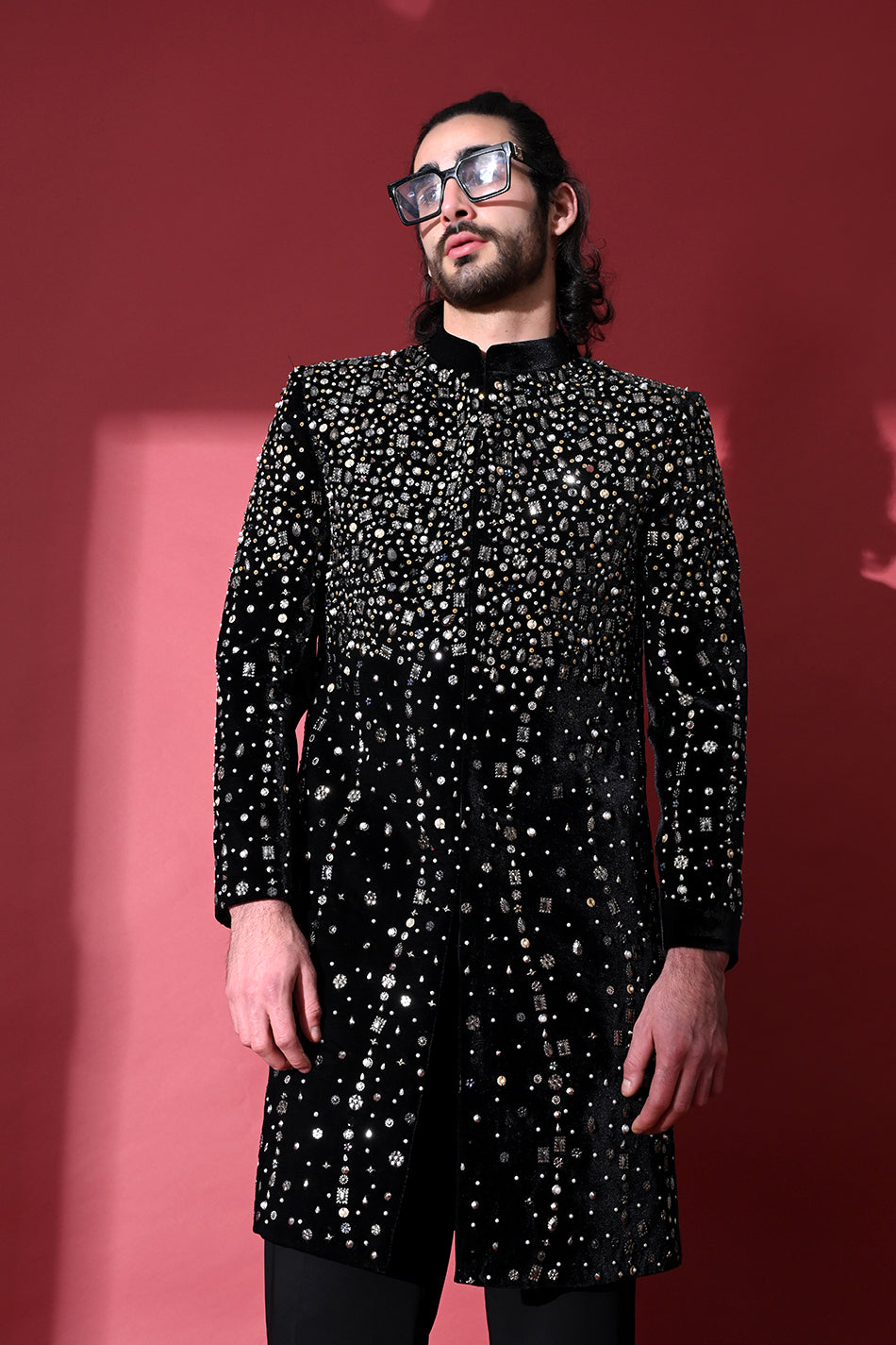 CELESTIAL NOIR INDOWESTERN WITH TROUSERS