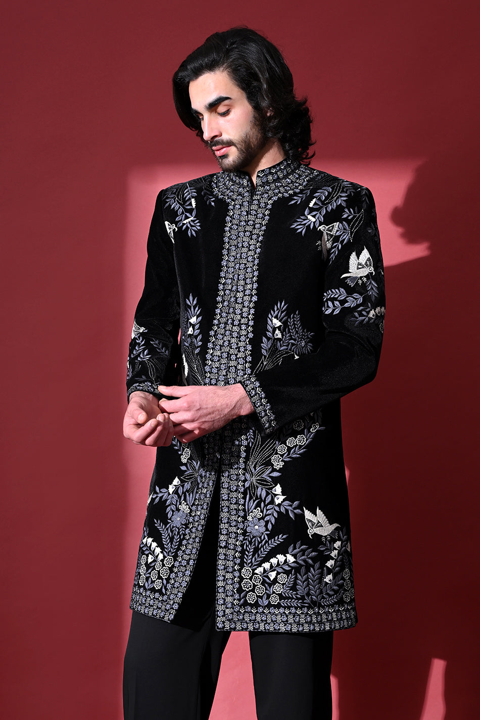 ZAFRAAN NOIR INDOWESTERN WITH TROUSERS