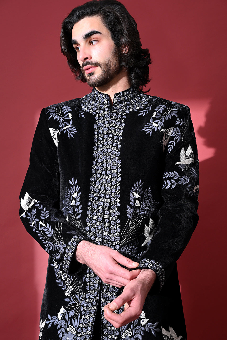 ZAFRAAN NOIR INDOWESTERN WITH TROUSERS