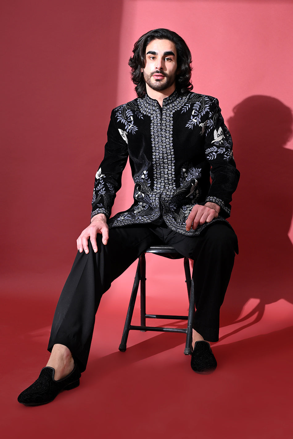 ZAFRAAN NOIR INDOWESTERN WITH TROUSERS