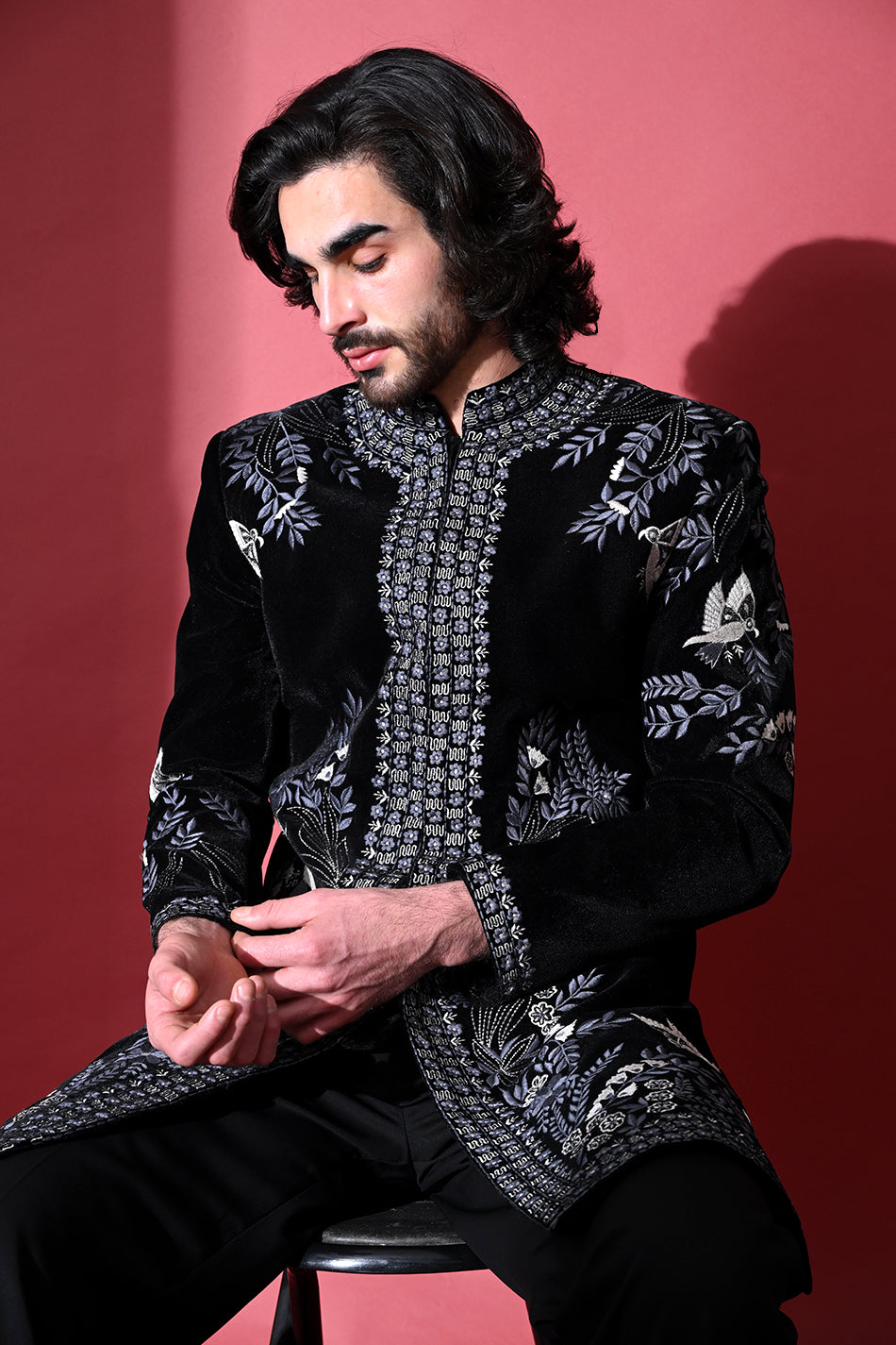 ZAFRAAN NOIR INDOWESTERN WITH TROUSERS