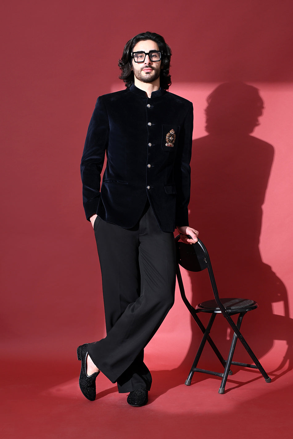 RAEES VELVET JODHPURI WITH TROUSERS