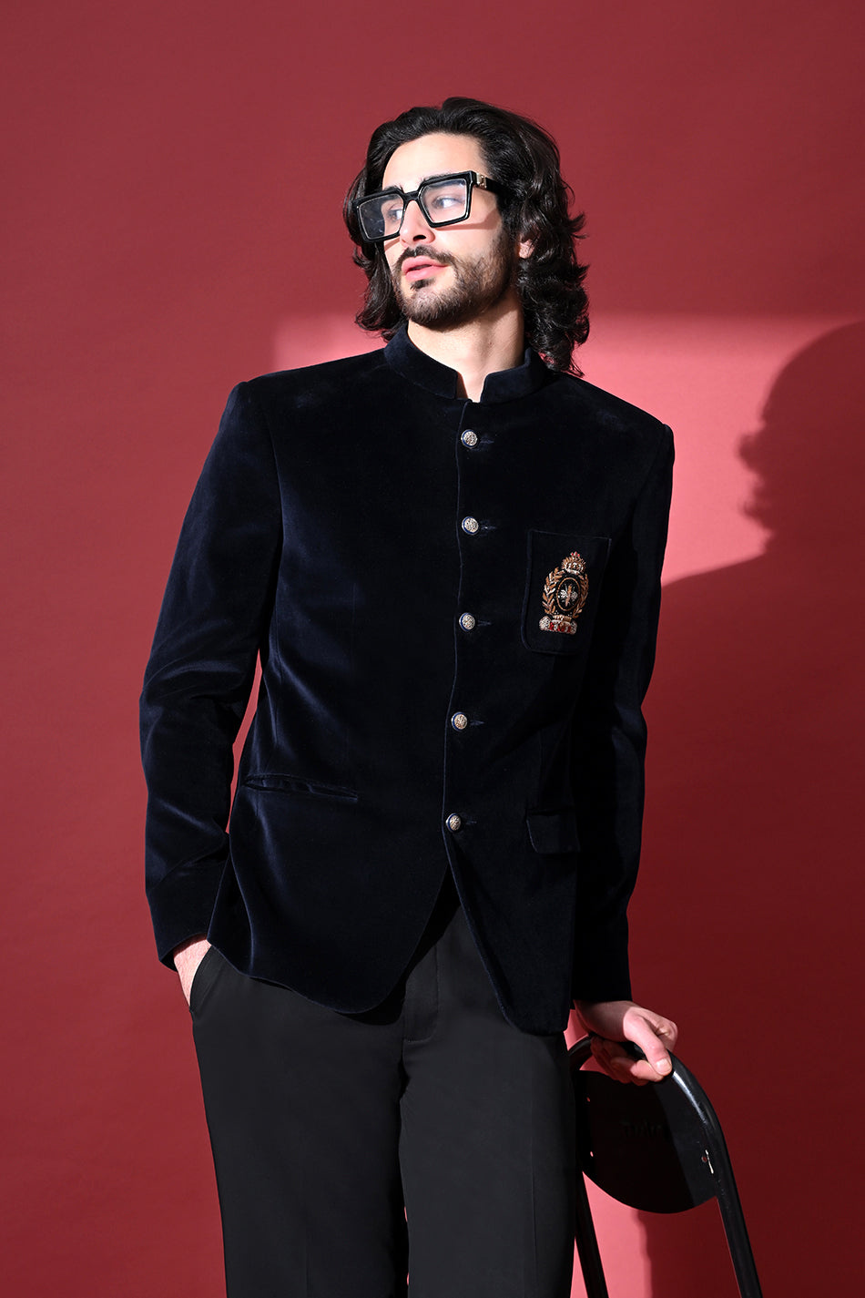 RAEES VELVET JODHPURI WITH TROUSERS
