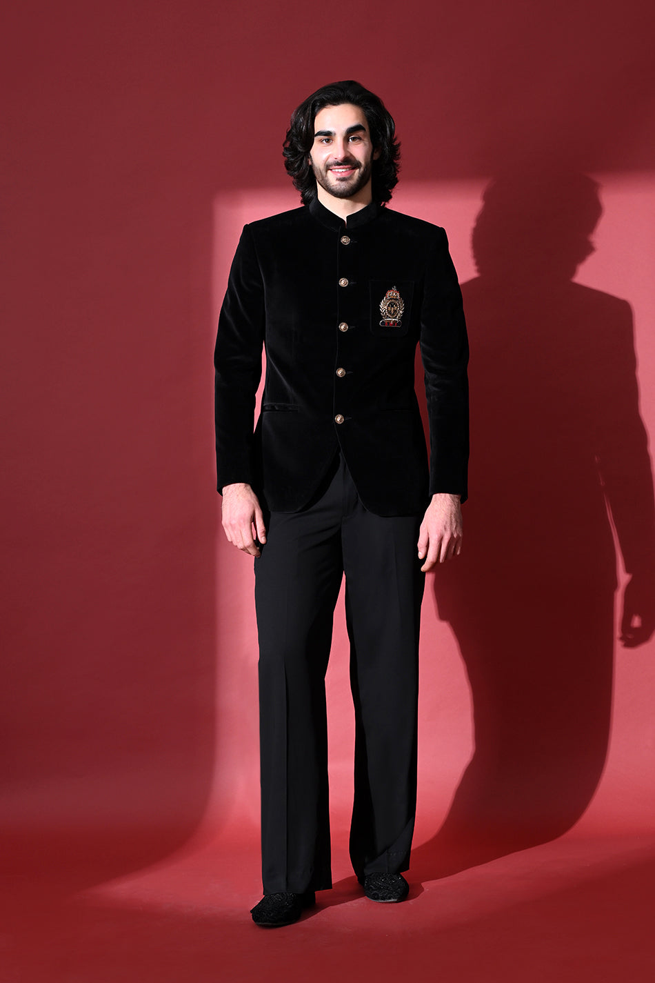 RAEES VELVET JODHPURI WITH TROUSERS