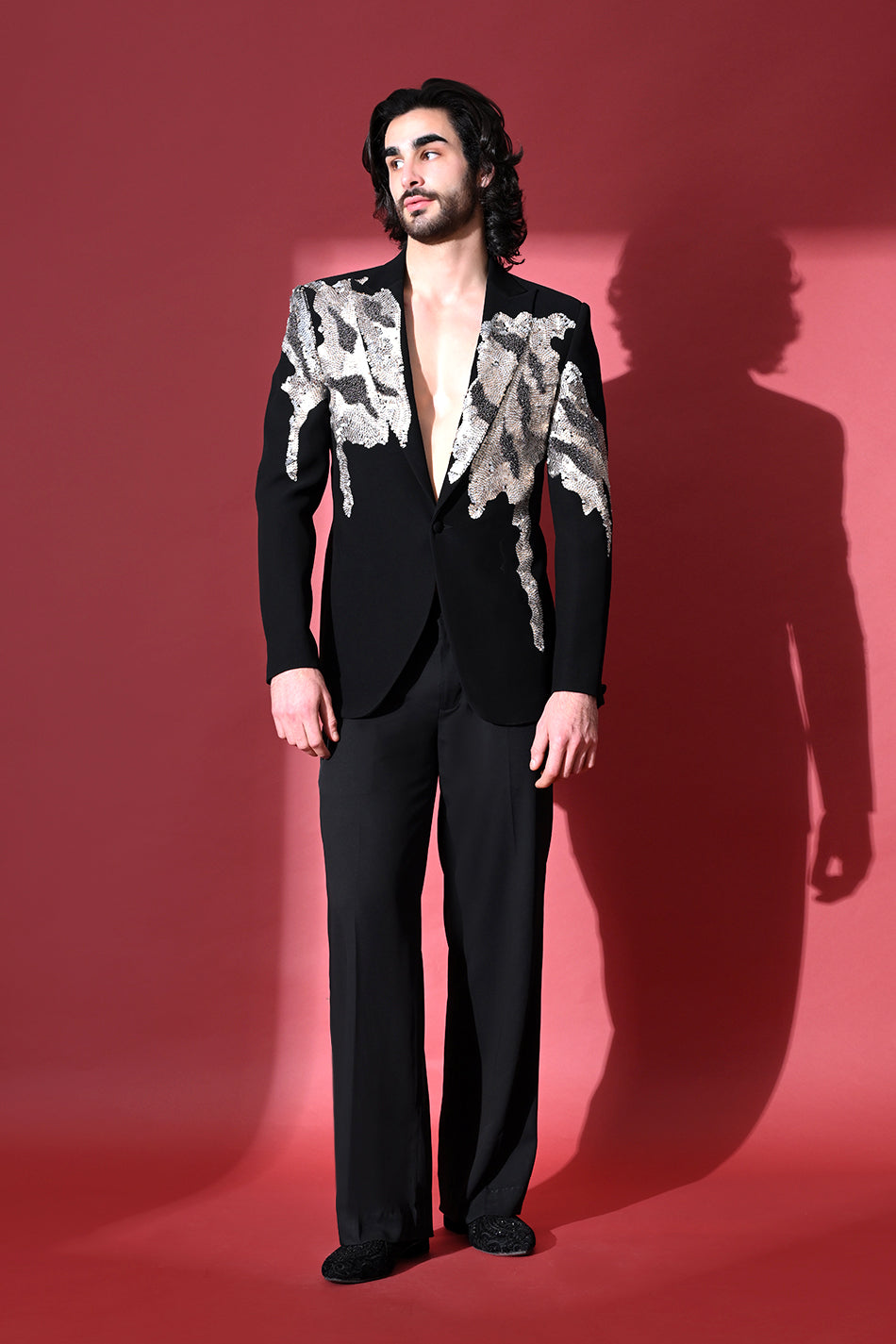 POLAR FLAME TUXEDO BLAZER WITH TROUSERS