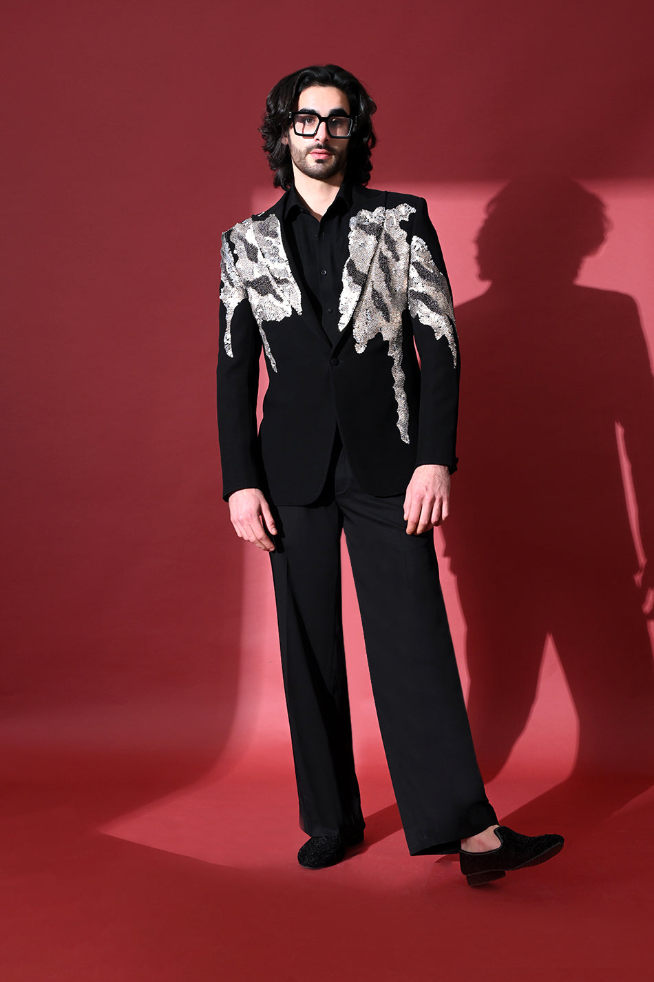 POLAR FLAME TUXEDO BLAZER WITH TROUSERS