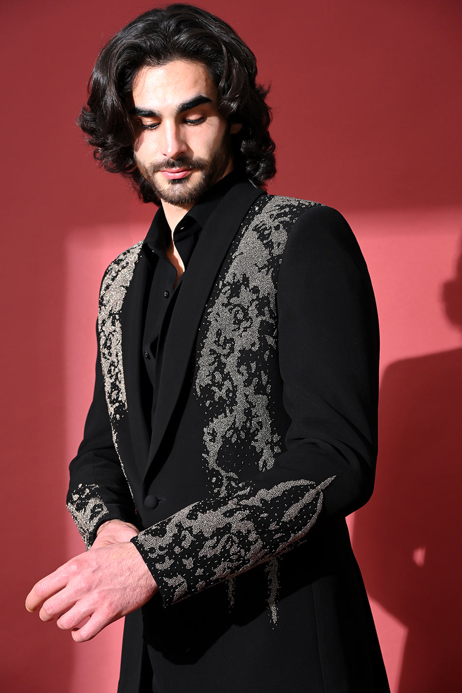 ECLIPSE ROYALE EMBELLISHED TUXEDO BLAZER WITH TROUSERS