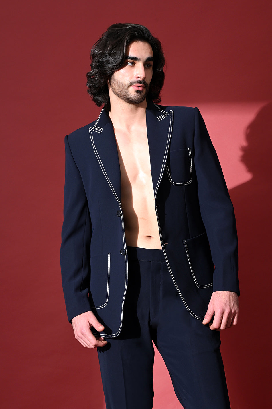 MIDNIGHT REBEL BLAZER WITH TROUSER