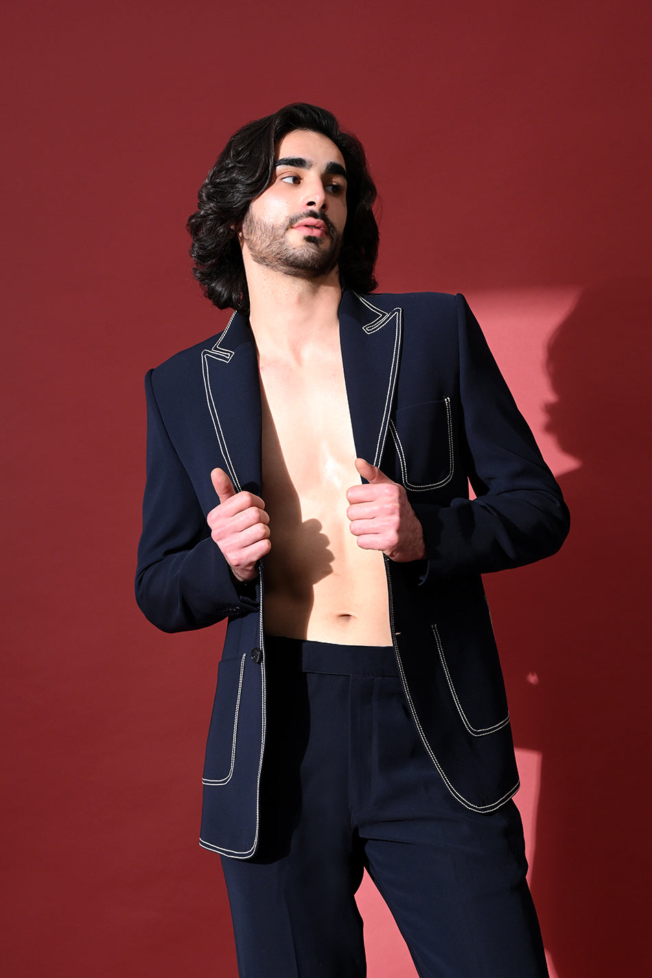 MIDNIGHT REBEL BLAZER WITH TROUSER