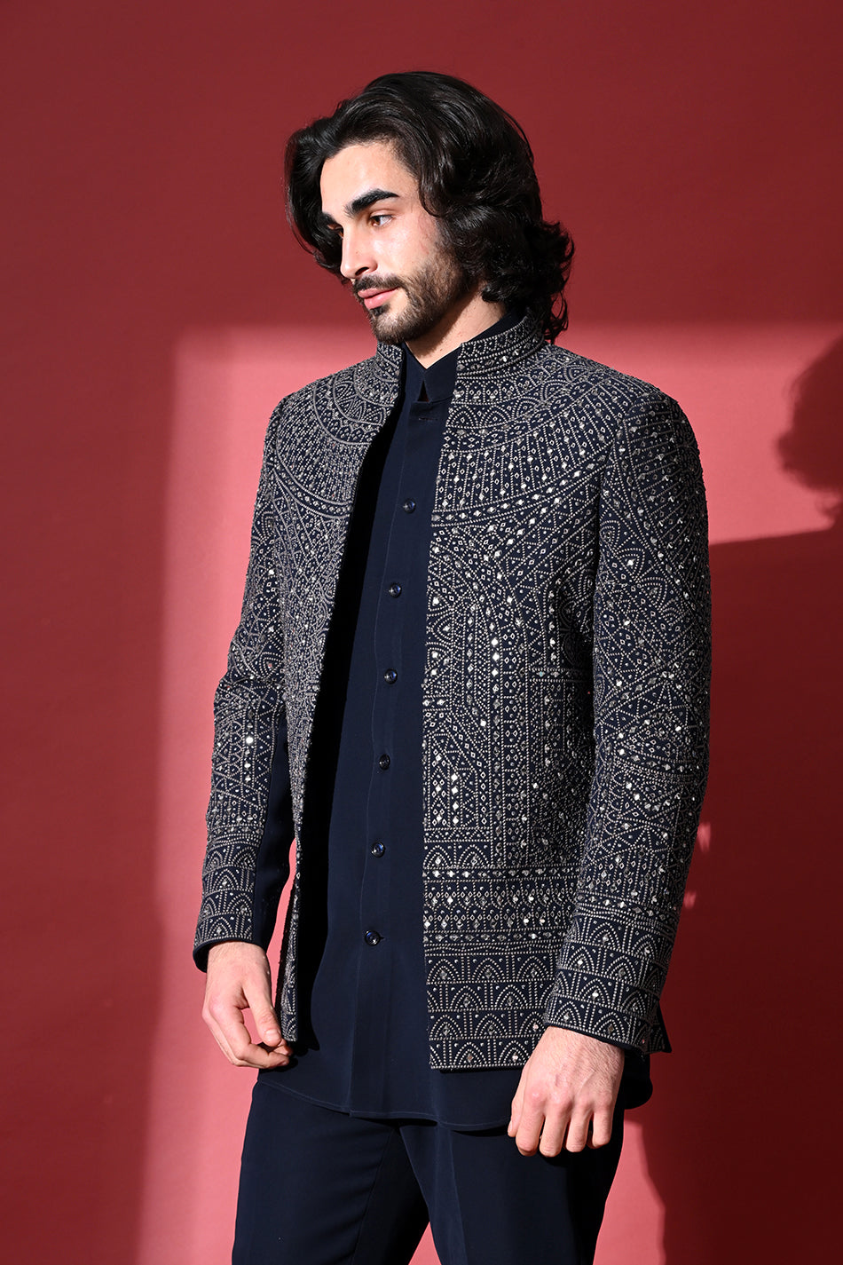 ZAHAAN OPEN JODHPURI WITH TROUSERS