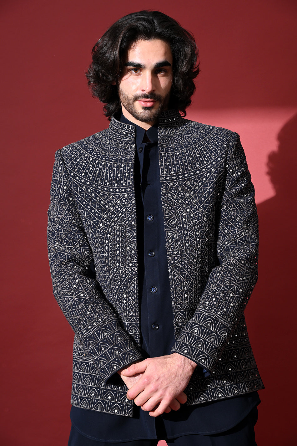 ZAHAAN OPEN JODHPURI WITH TROUSERS