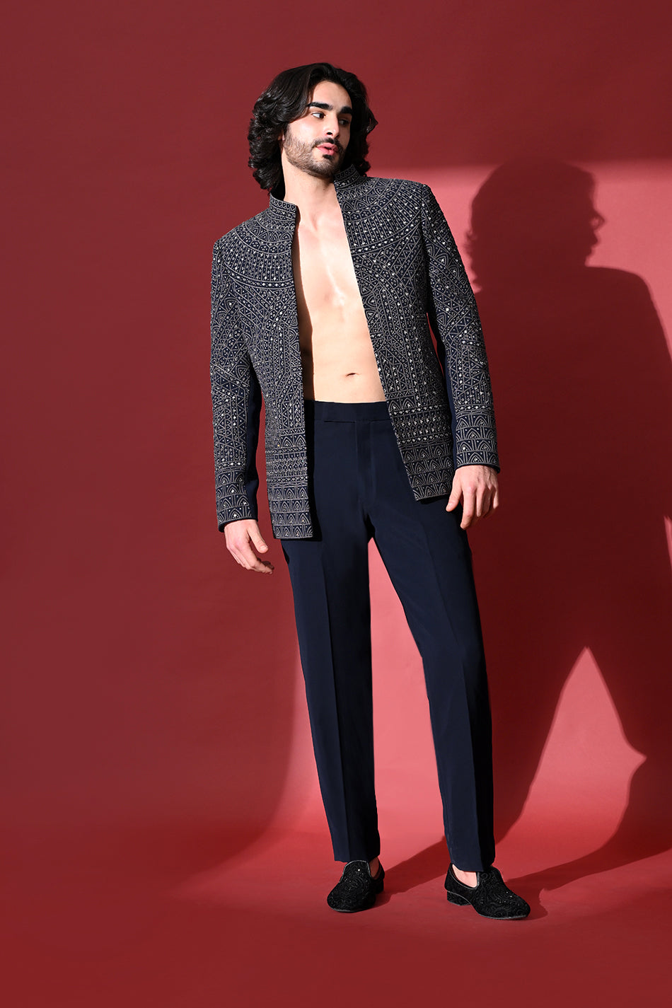 ZAHAAN OPEN JODHPURI WITH TROUSERS