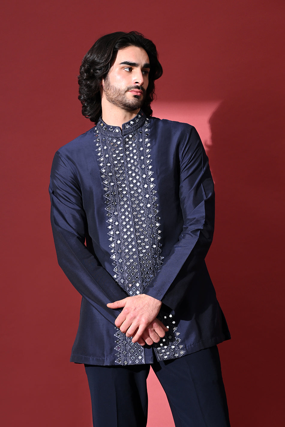 ZORVAN MIRROR JODHPURI WITH TROUSERS