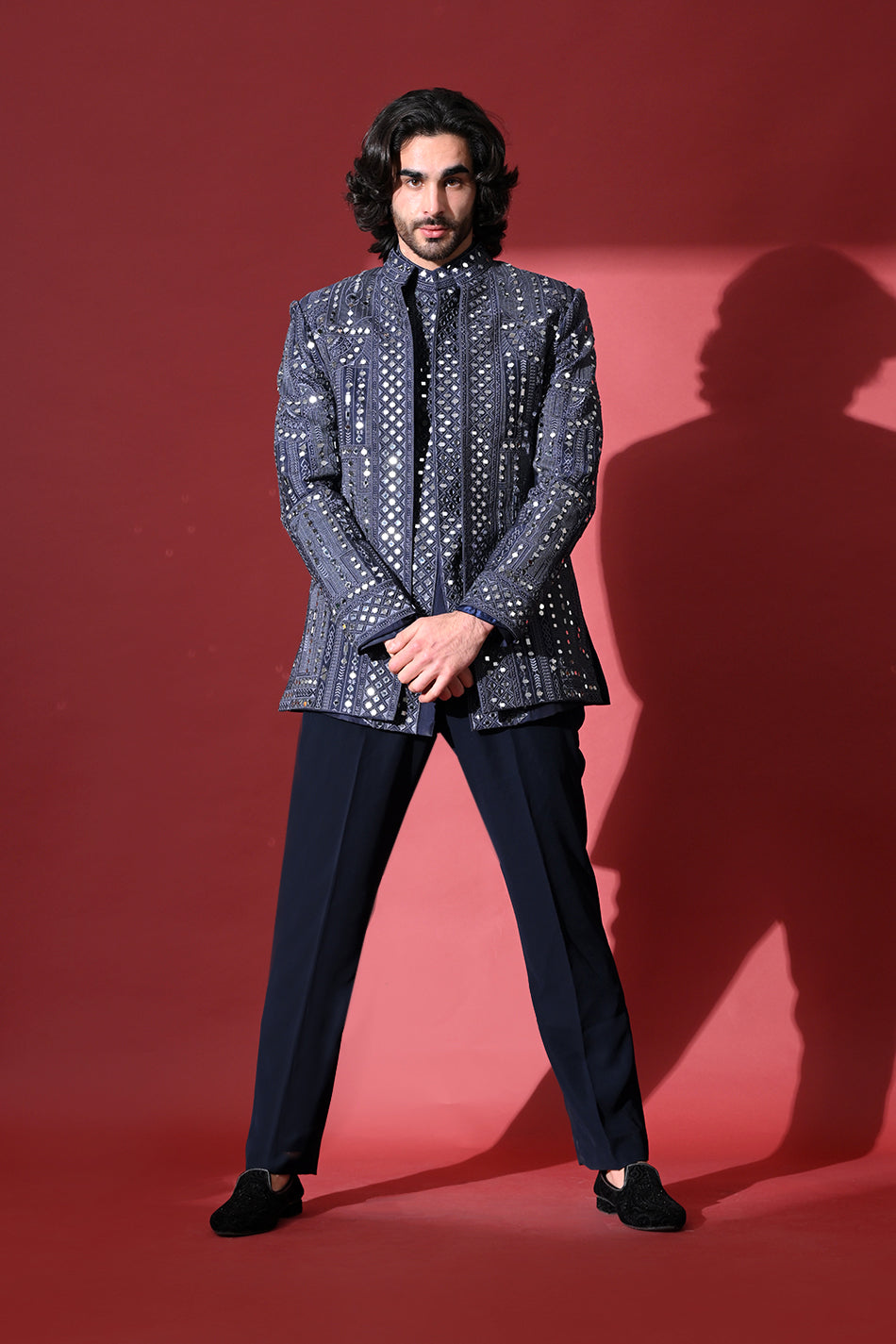 ZORVAN MIRROR JODHPURI WITH TROUSERS