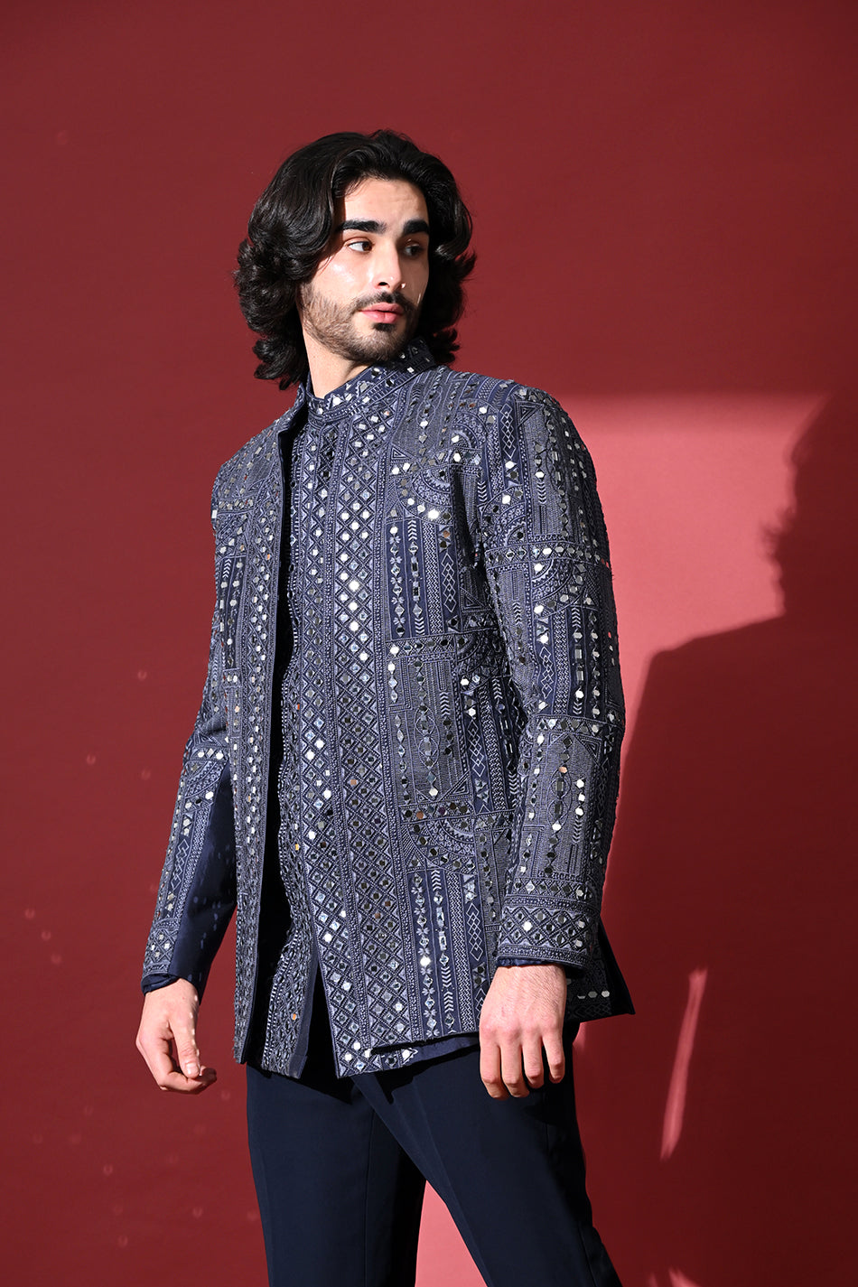 ZORVAN MIRROR JODHPURI WITH TROUSERS